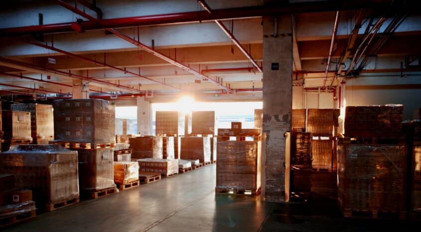 Warehouse backlit
